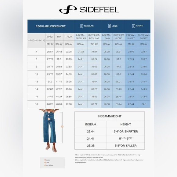 Capri buttonfly capri jeans - Picture 3 of 6